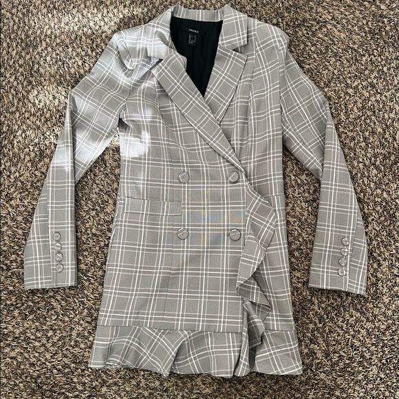 Forever 21 black and white cardigan blazer and jacket size small womens - Picture 1 of 6